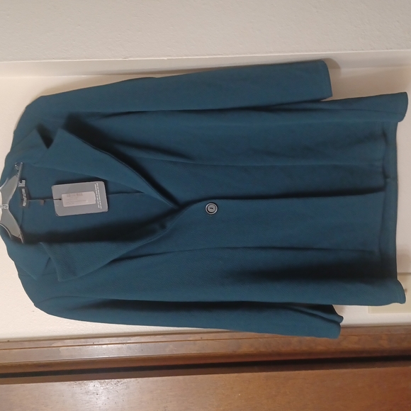 PrettyLittleThing Jackets & Blazers - Prettylittlething  single button front teal Blazer NWT